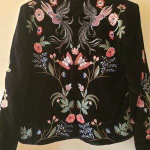 Zara embroidered jacket